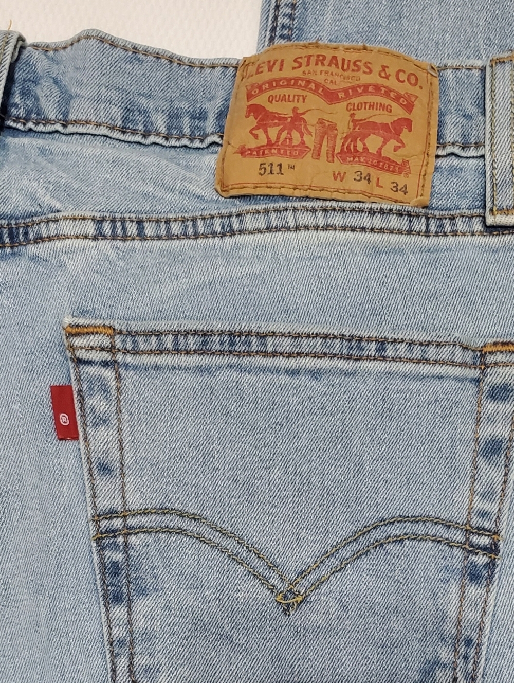Levi's 511 Classic Fit Jeans 34" Waist - Picture 7 of 7